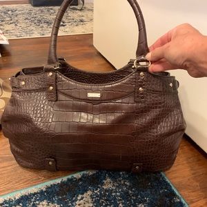 Kate Spade leather faux alligator